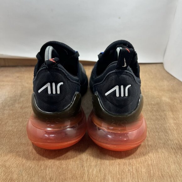 Nike Air Max 270 Men Size 9.5 Black Bright Crimson 2021 Shoes - Picture 5 of 11